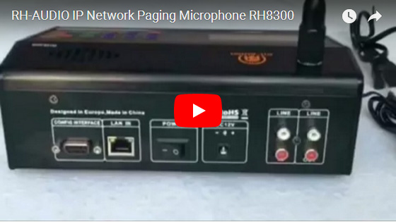 RH-AUDIO IP Netzwerk Paging-Mikrofon RH8300