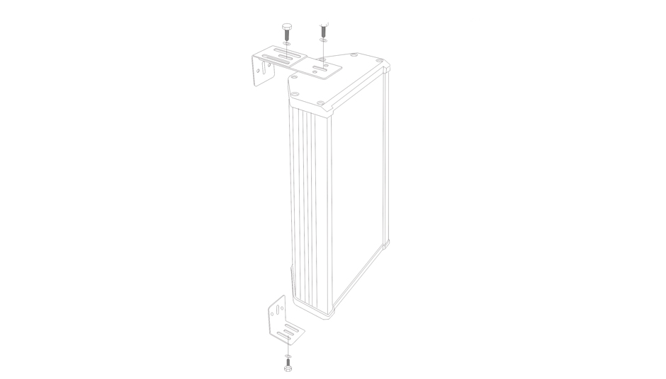 Multiple Power Selection Column Loudspeaker RH-CS7 Series Installation