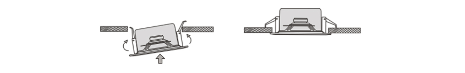 RH-AUDIO Surface Mount Ceiling Speaker RH-T35 Installation Illustration